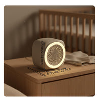 Auto-Shut Timer Ambient Sound Machine Rechargeable Battery Portable Sleep Sound Device Type-C Charging Cube Night Light Speaker Adjustable Volume for Office