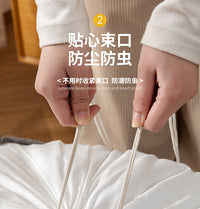 衣服收纳箱大容量超大搬家打包整理神器家用布艺筐盒袋装衣物袋子 220升深灰底鱼【买一送一】 【买一送一/送同款】棉麻无味/耐磨防水防潮