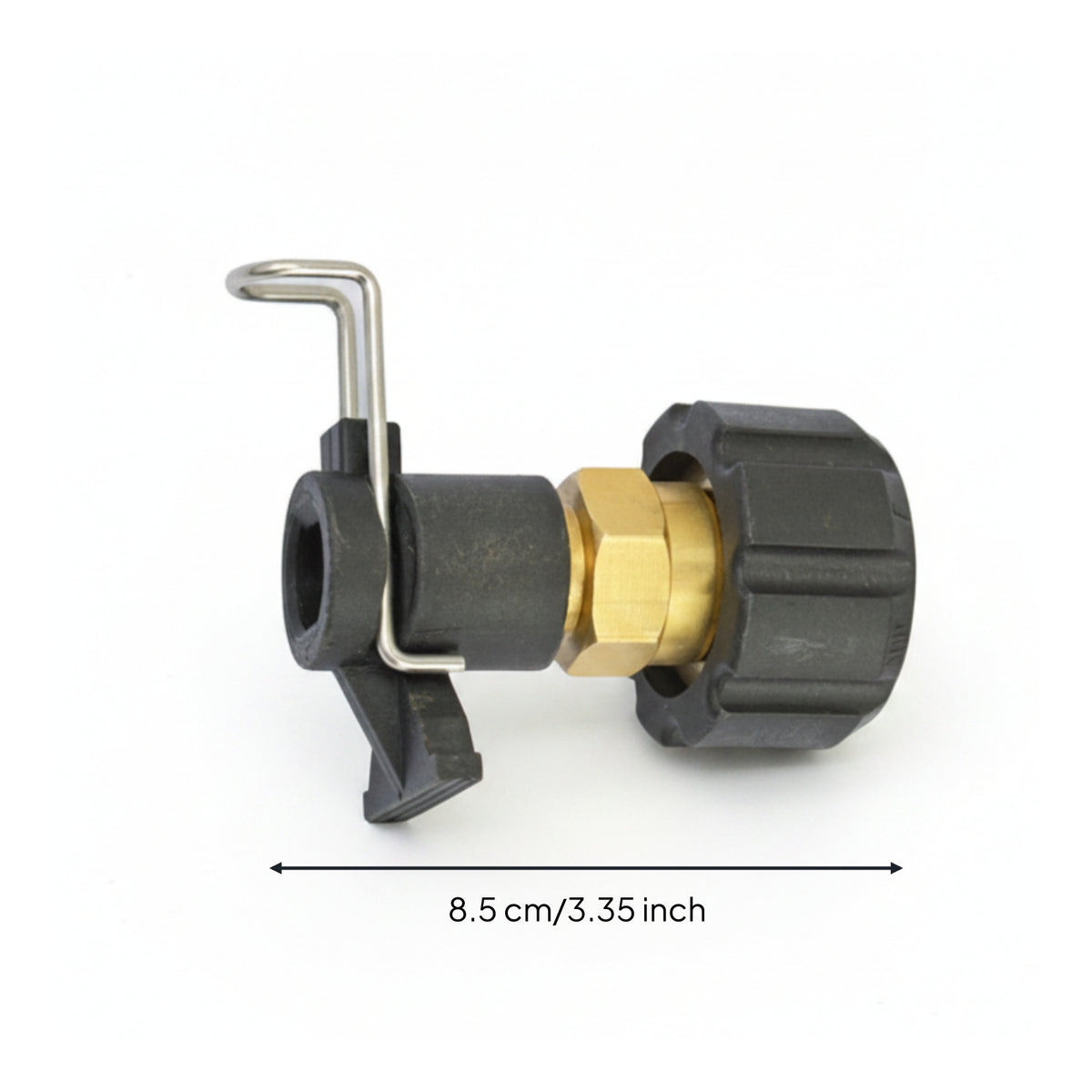 Compact Cylindrical Pressure Washer Adapter Threaded Coupling Connector Pressure Washer Adapter Connector Brass Center