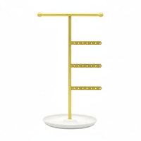 Jewelry Stand Trods Tabletop Jewelry Organizer Stand Minimalist Necklace Holder with Base for Countertop