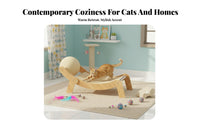 Cat Scratching Lounger Less Mess Sofa Cat Scratcher Corrugated Shred Pad Ergonomic Design Built-in Toy for Kittens