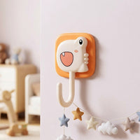 Mounting Hook, Little Dinosaur Hooks for Kids, Heavy Duty Sticky Wall Hooks, 5-10kg Capacity for Bathroom Kitchen
