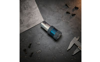 Knurled Grip Drill-Screwdriver Adapter Metal Hex Shank Socket Adapter Blue Body Driver Socket Adaptor Compact