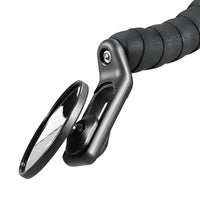 Adjustable Bike Mirror with Bar End Mount Round Bar End Mirror Rotatable Easy to Install for Commuting, Road Bikes