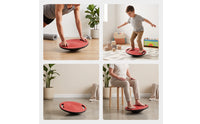 Balance Board with Handles Grip Round Balance Portable Wobble Board with Handles for Central Strength Training, Rehabilitation