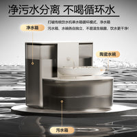 猫咪饮水机净污分离恒温加热无线智能自动倾倒狗狗喂水器宠物用品