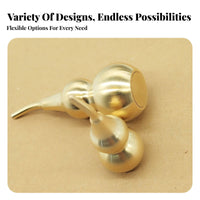 Three-Section Gourd Decoration Polished Finish Brass Gourd Trinket Hanging Decoration Handmade Individual Accessory