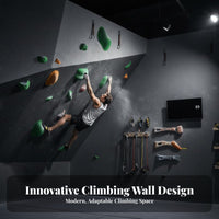 Artificial Climbing Wall High-Strength Panels Gymnasium Rock Wall Hard-Wearing Kids Climbing Rocks for Children, Families, Indoor, Schools