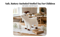 Caprine Stuffed Toy Cute Appearance Realistic Caprine Stuffed Ie Stuffed Lamb Doll PP Cotton Filled Creature Symbol Stuffed