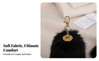 2 Pieces Canine Ears and Tail Set Cute Design Cat Ears Headband and Tail Canine Costume Kit Comfortable to Wear for Children