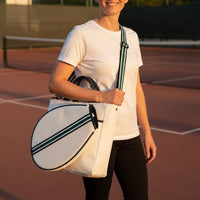 Multi-Functional Crossbody Racket Bag Large Capacity Badminton Shoulder Bag Adjustable Strap for Women, Gym