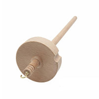 Natural Wood Wooden Drop Spindle Lightweight Drop Spindle Portable Wooden Yarn Twisting Tool Polished Finish for Beginners, Hobbyists, Workshops, Travel