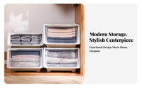 Front-Opening Stackable Box adaptable Storage container casters for Mobility