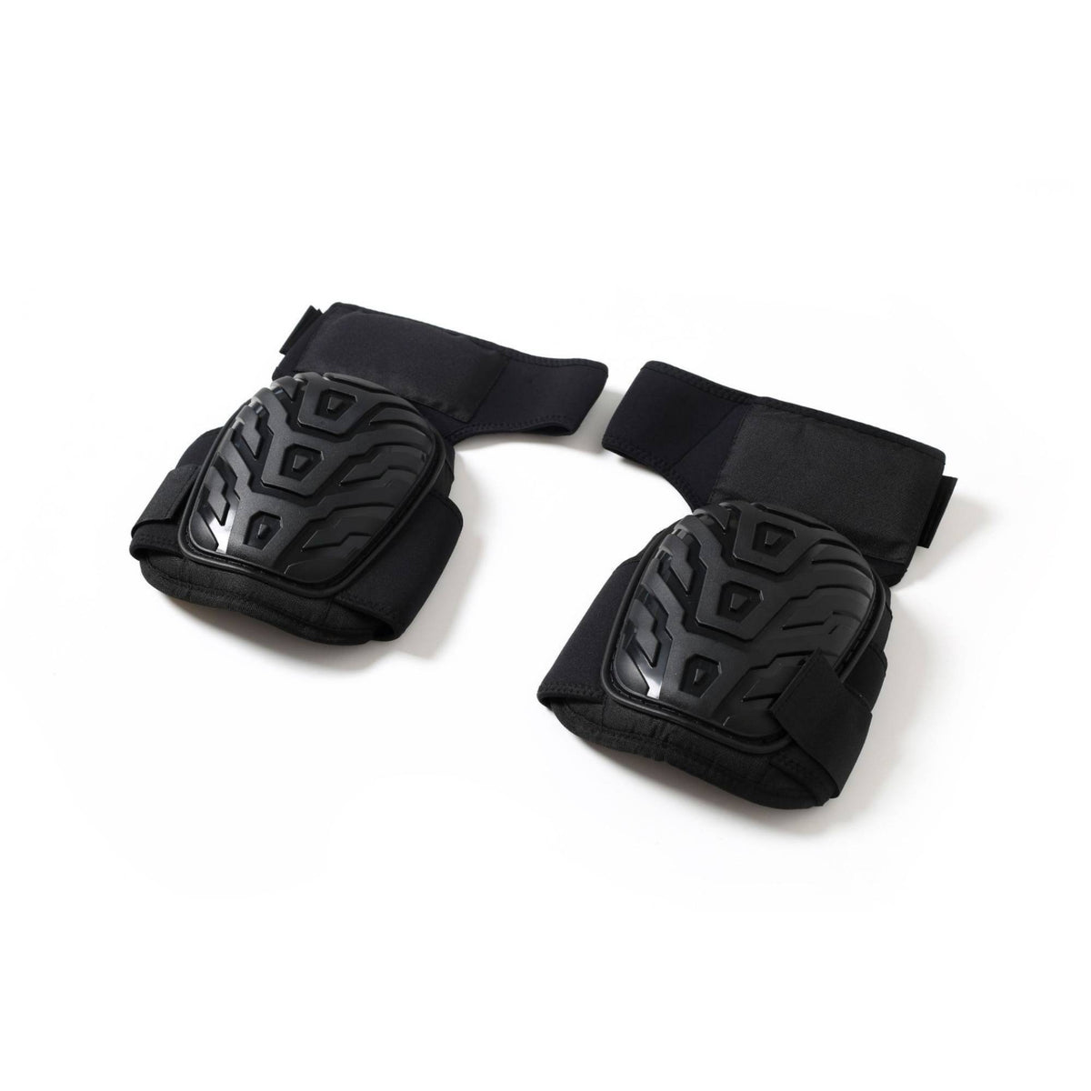 Hard-Cover Knee Pads Matte Black Impact-Resistant Knee Pads Set Non-Slip Leg Protectors