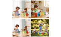 6 Pieces Plastic Measuring Cups Graduated for Sensory Table, Classroom, Teachers