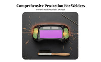 Anti-Glare Auto Darkening Joining Glasses Shock-Absorbing Resistant Joining Eye Protection Lightweight Design for Professionals, Grinding