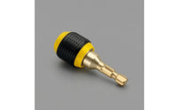 Metal Shaft Quick-Release Drill Adapter Black and Yellow Self-Locking Drill Adapter Plastic Body Hex Shank Bit Holder Compact