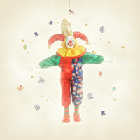 Handmade Soft Leg Clown Ornament Gift Ceramic Clown Figurine Handmade Home Decor Collectible
