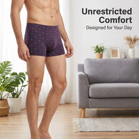Boxers in Soft Bamboo Modal Blend for Everyday Wear, Moisture Wicking Breathable Underwear, Mid-Rise Waist Design, All Season Comfort