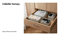 6 Pieces Foldable Storage Box Set Accessible Top Non-Woven Material Boxes Space