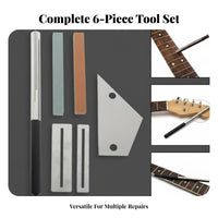 6 Pieces Fretboard Protection Guitar Fret Dressing Tool Kit Professional Results Fret Polishing and Leveling Kit Long-Lasting Construction