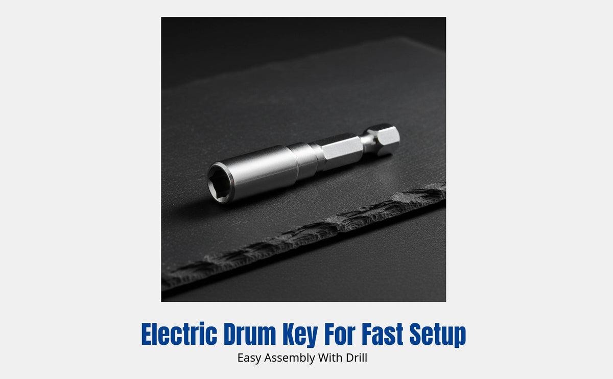Electric Drum Key, Drum Set Tool, Electric Drill Adapter, Quick Drum Assembly, Jazz Drum, Home Studio Use