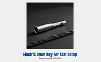 Electric Drum Key, Drum Set Tool, Electric Drill Adapter, Quick Drum Assembly, Jazz Drum, Home Studio Use