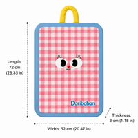 Dog Mat 72x52cm, Washable Breathable Pet Mat, Non-Slip Fabric for All Seasons, Waterproof Dog Bed