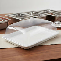 Transparent Food Cover High Clearness Transparent Plate Cover Rectangular Food Protector Keeps Away Kitchenware Complimentary