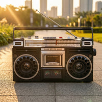 Boomboxes with USB Slot Versatile Boomboxes with Cassette Audio Logging Device Power Cassette Player for Music Lovers, Bedroom, Office