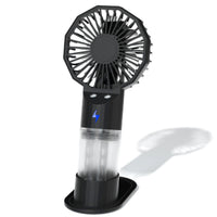 Handheld Misting Fan Compact Handheld Fan with Mist Desk-Standing for Travel