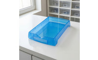Stackable Storage Tray Shallow Plastic Parts Tray Slim-Profile for Technicians