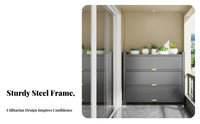 Dust-Proof Multi-Level Organizer with Doors Large Capacity Storage Cabinet Strong Load-Bearing Shelving Unified Versatile Use for Families, Parents, Homeowners, children's Room, Bedroom, Kitchen, Balcony