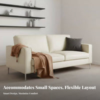 Straight-Line Settee Nordic Aesthetic Sofa Modern design Living Room Furniture for Apartment Dwellers, Office Managers, Small Spaces, Home, Lounge Area