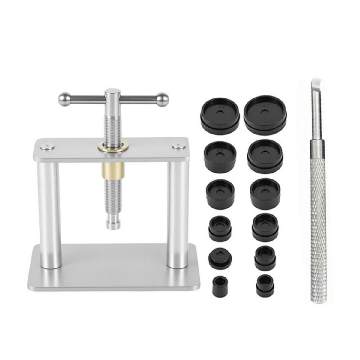 Heavy Duty Watch Case Press with Dies Manual Watch Case Press Precision Sturdy for Jewelers
