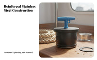 Scupper Plug Stainless Steel Construction T-Handle Expansion Plug Mechanical Drain Close Sturdy Duty Rubber Pipe Close Er