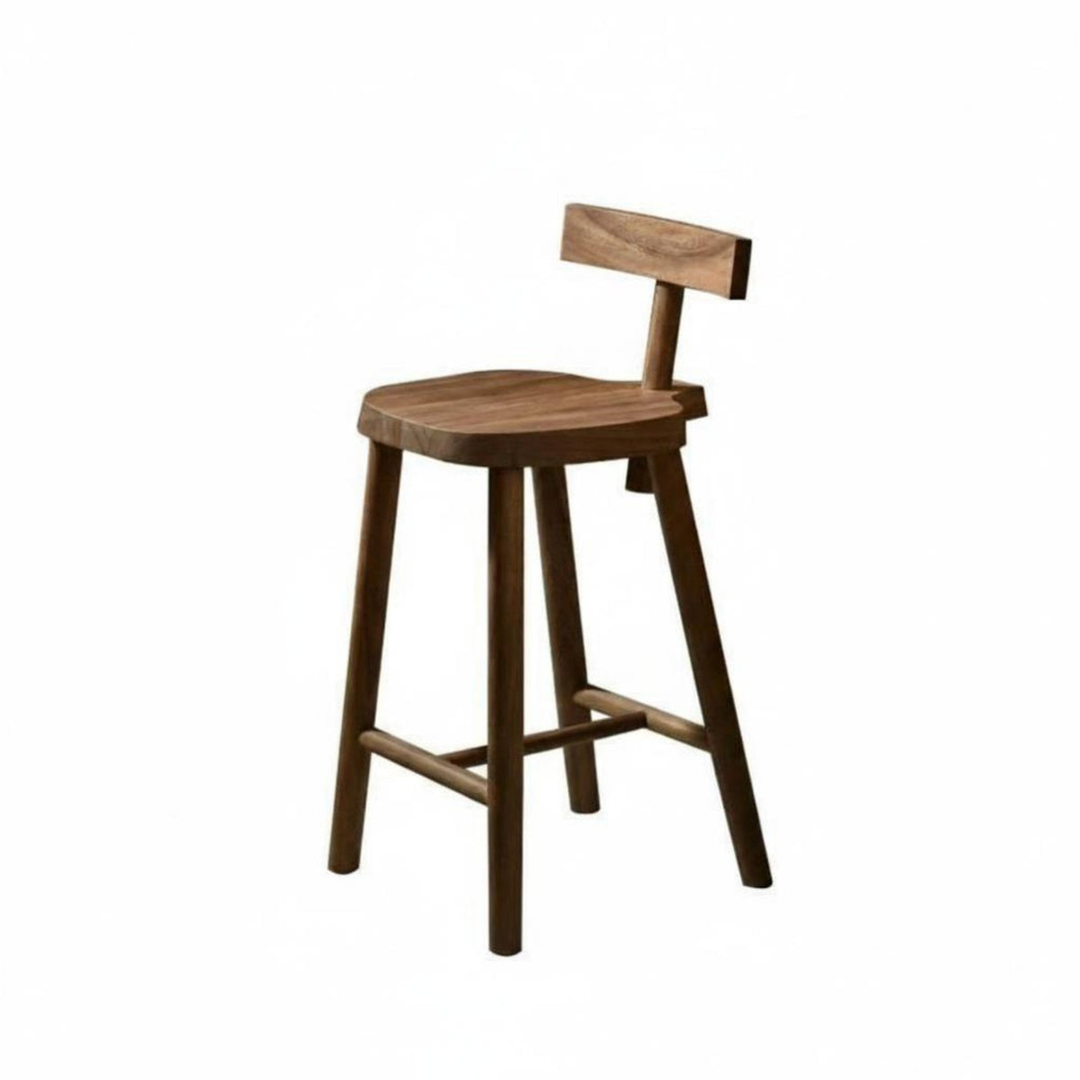 Bar Stool with Spinerest Modern Minimalist Design Counter Chair Sturdy Base Easy to Assemble for Householders, Kitchen Island