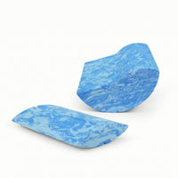 2 Pieces Foam Balance Board with Rocker Block Lightweight Stretching & Equilibrium Wedge Portable Foam Wedge Blocks for Pilates Enthusiasts