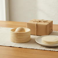 Wooden Dumpling Wrapper Effortless to Operate to Use Wooden Dumpling Skin Press Solid Wood Pastry Press Roller Ball for Beginners