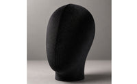 Mannequin Head with Stand Textile-coveredCovered Mannequin Head Hat Display Stand Upright Freestanding for Retailers