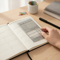 2 Pieces Metal Stencil with Ruler Planner Template Bookmark Lightweight Bookmark Ruler for Students, Note Taking