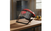 Grass Trimmer Face Guard Adjustable Headgear Face Mesh High Visibility Mesh Visor Helmet for Landscaping