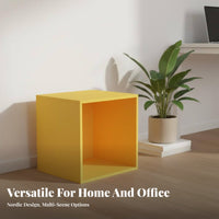 Easy to Assemble Modular Bookcase Modern Design Cube Storage Organizer Minimalist Design Stackable Storage Cube Sturdy Construction for Students, Families, Parents, Study Room, Bedroom, Playroom, Closet