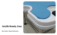 Acrylic Scrubbing Bed Easy to Clean Body Treatment Sturdy Table Frame Waterproof Massage Table for Acupuncturists, Therapists, Beauty Salon, Bathhouse