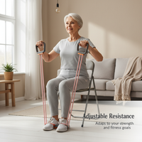 Resistance Band Chest Expander for Back and Shoulder Training, High Elasticity