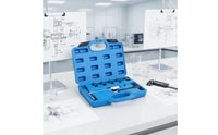 7 Pieces Professional Fuel Injector Seat Cutter Set with T-Handle Long-Lasting Fuel Injector Seat Cutter Set Organized Reamer Tool Kit with Carrying Case Compact for Mechanics
