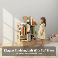 Large Capacity Tree-Shaped bookshelf With Bottom Drawer bookshelf Freestanding Design Storage Rack Modern design for Children, Book Lovers, Homeowners, Kids' Room, Small Spaces, Bedroom, Office