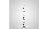 Decorative Hummingbird Rain Chain Antique-Look Metal Rain Chain Hanging Downspout Rust-Resistant for Gardeners, Garden, Porch
