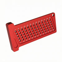T-Square Marking Guide Perforated Woodworking Layout Ruler Hole Positioning Guide Measurement Markings Aluminum T-Square Ruler