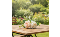 Compact Artificial Rose Arrangement Vibrant Faux Rose Centerpiece Eleganckie Fake Flower Arrangement Realistic for Photographers